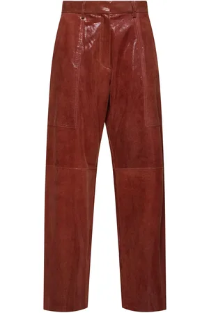 FORTE FORTE Cargo-hose Aus Leder Mit Echsenmuster