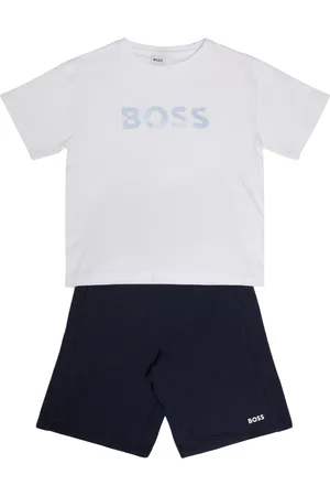HUGO BOSS T-shirt Und Shorts Aus Baumwolle