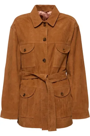 Blazé Milano Langer Mantel Aus Wildleder „viva“