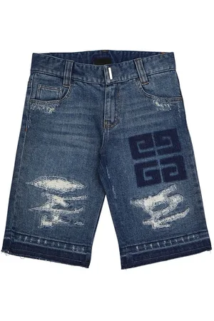 Givenchy Shorts Aus Baumwolldenim Mit Rissen