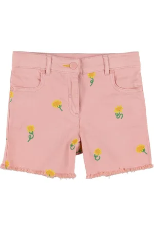 Stella McCartney Shorts Aus Bio-baumwolldenim Mit Stickerei