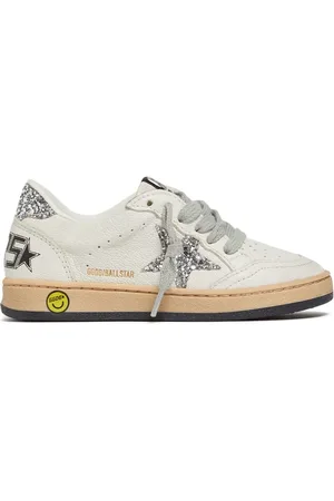 Golden Goose Riemensneakers Aus Leder Mit Glitzer „ballstar“