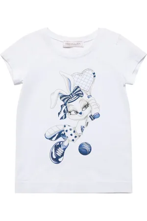 MONNALISA Bedrucktes T-shirt Aus Baumwolljersey