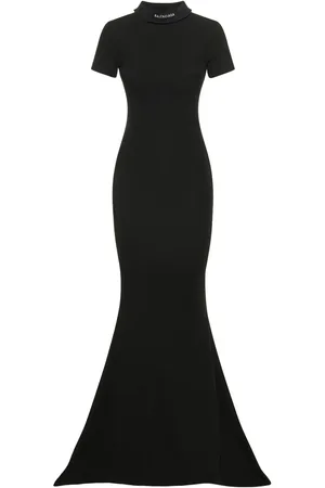 Balenciaga Cotton Jersey Long Dress
