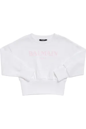 Balmain Kurzes Sweatshirt Mit Logo