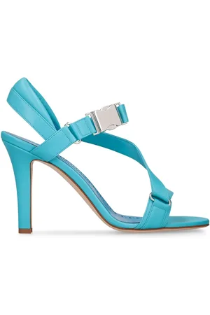 Manolo Blahnik 90mm Hohe Sandaletten Aus Leder „puxanhi“