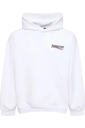 Balenciaga Hoodie Aus Baumwollfleece Mit Logo