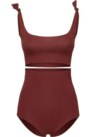 ISOLE & VULCANI Nahtloser Bikini Aus Baumwolljersey