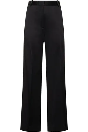 Totême Weite Hose Aus Satin Mit Geteilten Bündchen