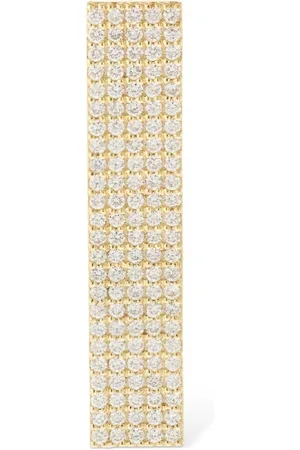 Eera 18kt Gold-mono-ohrring Mit Diamanten "long Beach"