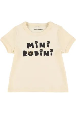 Mini Rodini Bedrucktes T-shirt Aus Bio-baumwolljersey