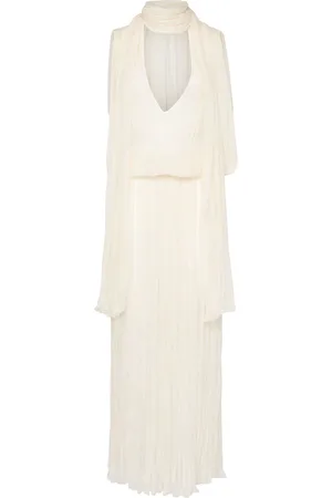 BLUMARINE Minikleid Aus Seidenchiffon Mit Plissees