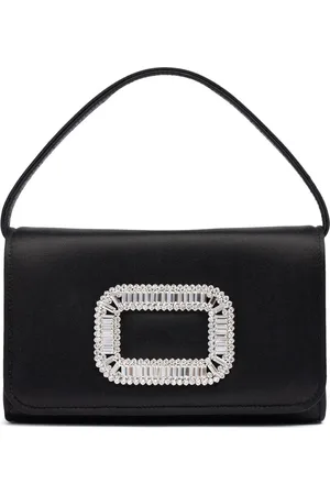 Roger Vivier Micro Pilgrim Satin Top Handle Bag