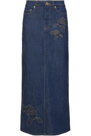 Ganni Maxirock Aus Denim