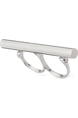 Alexander McQueen Messingring „cross Bar“