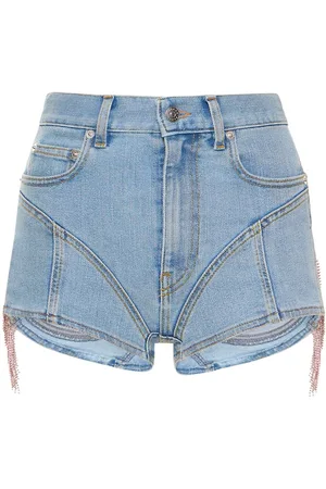 MUGLER Jeansshorts Aus Denim, Lvr Exclusive