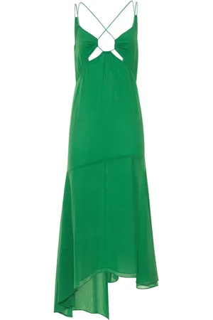 The Andamane Midikleid Aus Seidengeorgette Mit Druck