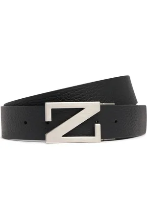 Ermenegildo Zegna 35mm Breiter, Wendbarer Ledergürtel „z“