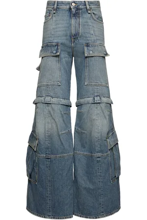 Balenciaga Cargo-jeans Aus Denim Mit Ausgestelltem Bein