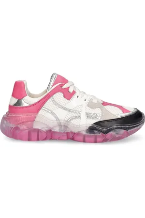 Moschino Sneakers Aus Mesh Und Leder