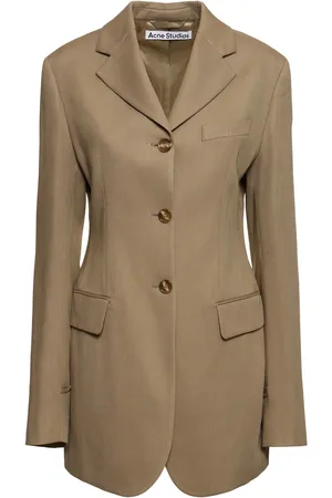 Acne Studios Einreihiger Blazer Aus Wollmischkrepp