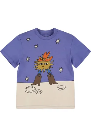 Stella McCartney Bedrucktes T-shirt Aus Baumwolljersey