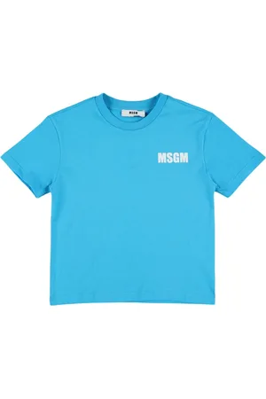 Msgm Bedrucktes T-shirt Aus Baumwolljersey