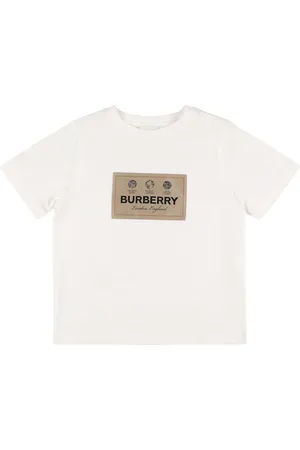 Burberry T-shirt Aus Baumwolljersey Mit Logodruck