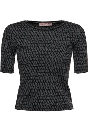 VALENTINO Jacquard-strickoberteil „iconographe“
