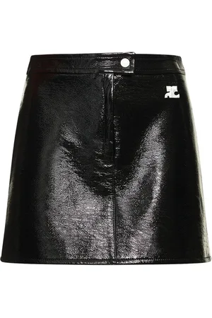 Courrèges Minirock Aus Vinyl