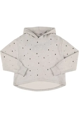 Msgm Verziertes Sweatshirt Aus Baumwolle Mit Kapuze