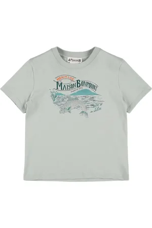 BONPOINT Bedrucktes T-shirt Aus Baumwolljersey