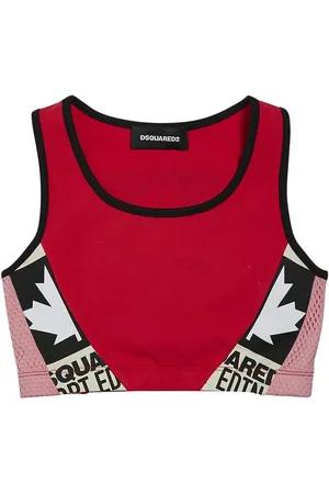 Dsquared2 Bauchfreies Bandeau-oberteil Aus Baumwolljersey