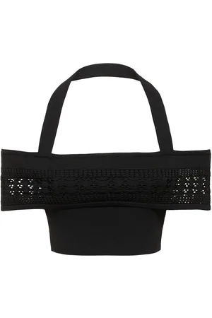 ANDREADAMO Oberteil Aus Stretch-viskosestrick Mit Mesh