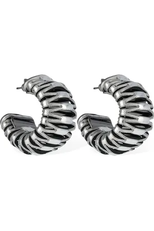SO-LE STUDIO Kreolenohrringe Mit Leder „caterpillar“