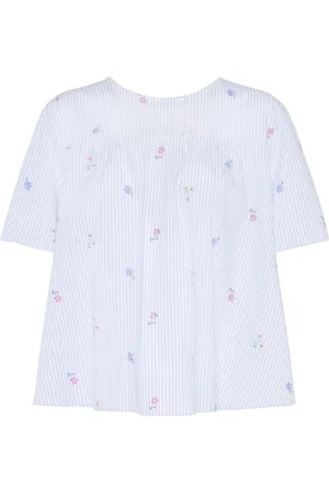 Max Mara Besticktes Popeline-oberteil „editta“