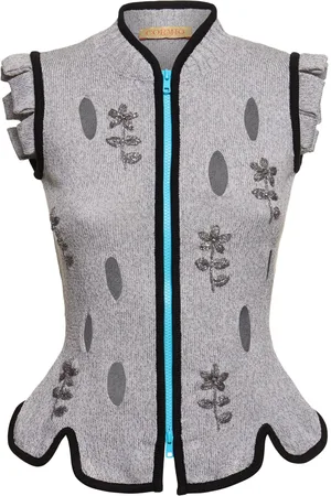 CORMIO Strickweste Aus Baumwollmix Mit Zipper „perry“