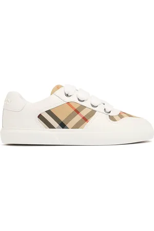 Burberry Riemensneakers Aus Leder Und Baumwolle