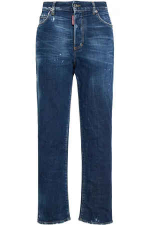 Dsquared2 Gerade, Hoch Geschnittene Jeans „boston“