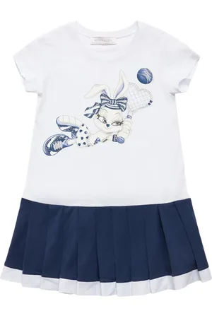 MONNALISA Kleid Aus Baumwollmischjersey Mit Druck