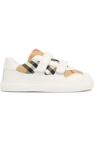 Burberry Riemensneakers Aus Leder Und Baumwolle