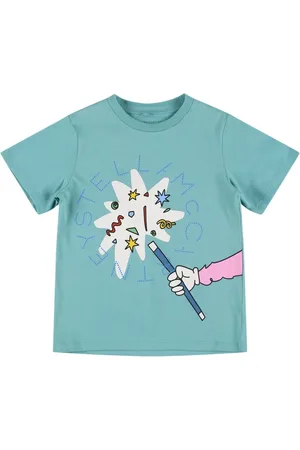 Stella McCartney Bedrucktes T-shirt Aus Baumwolljersey