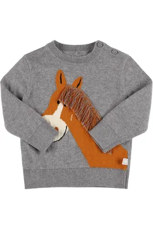 Stella McCartney Strickpullover Aus Baumwolle Und Wolle Mit Fransen