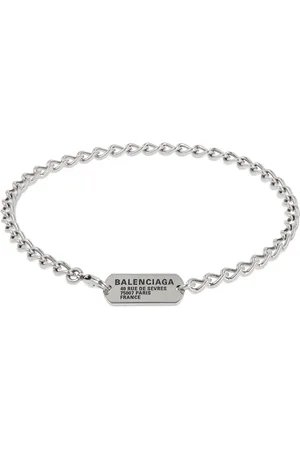 Balenciaga Choker-halsband Aus Messing Mit Logo