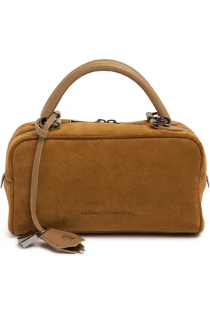 Brunello Cucinelli Kleine Handtasche Aus Wildleder „softy Velours“