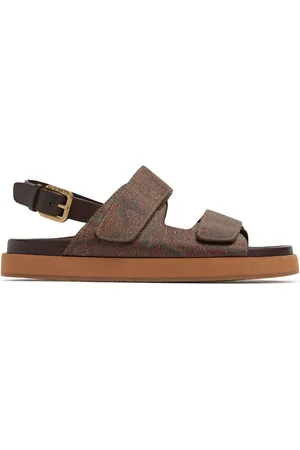 Etro 10mm Hohe Sandaletten Aus Leder