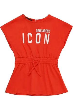 Dsquared2 Kleid Aus Baumwolljersey Mit Logodruck