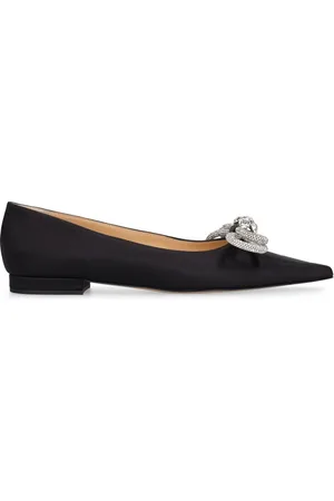 Mach & Mach 10mm Hohe Satin-mules Mit Doppelschleife