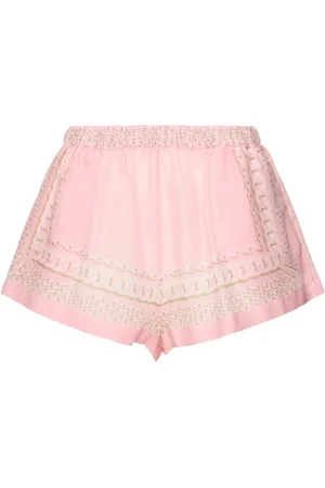VERSACE Shorts Aus Seidenmischvoile Mit Foularddruck