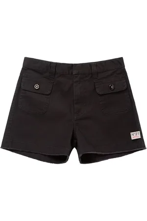 Nº21 Shorts Aus Baumwollmischtwill